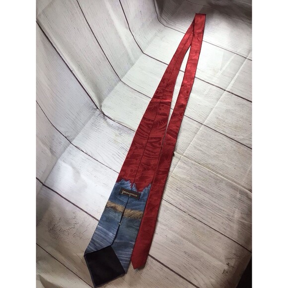 Vintage Field & Stream Deer River Men’s Silk Neck Tie - Picture 7 of 11